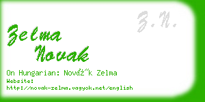 zelma novak business card